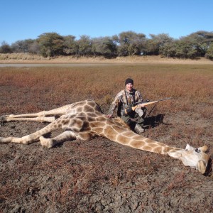 Hunting Giraffe in Namibia