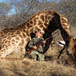 Hunting Giraffe in Namibia