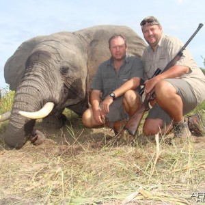 Elephant hunted with Hein Uys