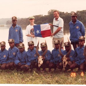 Bongo Hunt in the CAR in 1989 with Alain Lefol Safaris