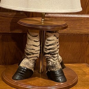 Zebra Feet Lamp