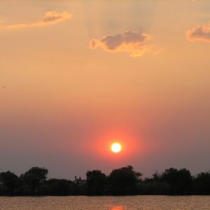 Sunset Caprivi Namibia