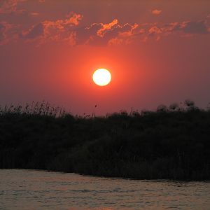 Sunset Caprivi Namibia