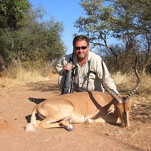 Hunting Black-faced Impala in Namibia