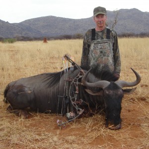 Bowhunting Blue Wildebeest in Namibia