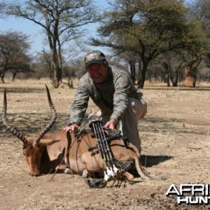 Bowhunting Impala in Namibia