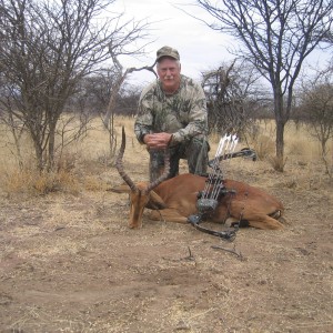 Bowhunting Impala in Namibia