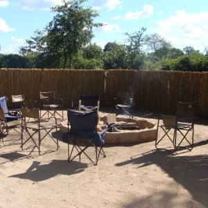 Around the camp fire in Gokwe South Concession Zimbabwe