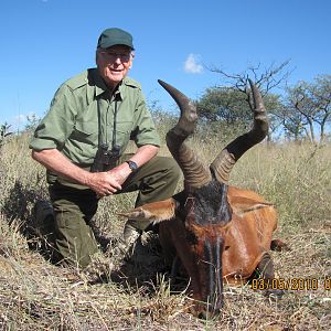 Hunting Red Hartebeest in Namibia