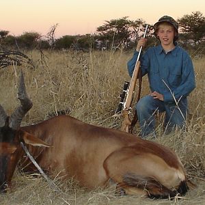 Hunting Red Hartebeest in Namibia