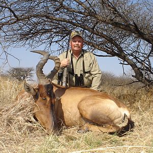 Hunting Red Hartebeest in Namibia