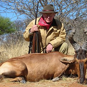 Hunting Red Hartebeest in Namibia