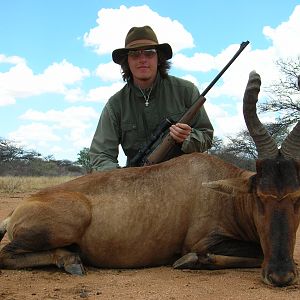 Hunting Red Hartebeest in Namibia