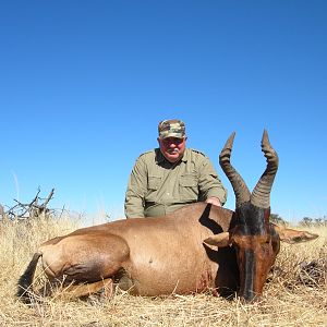 Hunting Red Hartebeest in Namibia