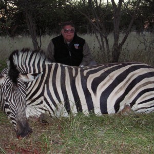 Hunting Burchell's Plain Zebra in Namibia