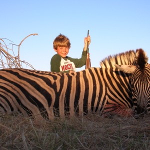 Hunting Burchell's Plain Zebra in Namibia