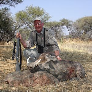 Hunting Warthog in Namibia