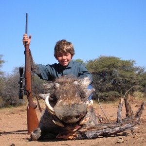 Hunting Warthog in Namibia