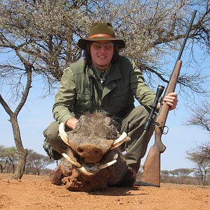 Hunting Warthog in Namibia