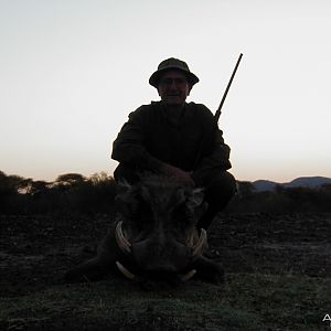 Hunting Warthog in Namibia