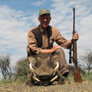 Hunting Warthog in Namibia