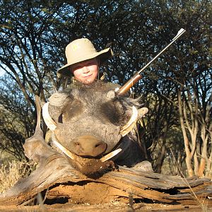 Hunting Warthog in Namibia