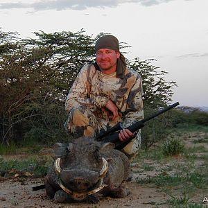 Hunting Warthog in Namibia