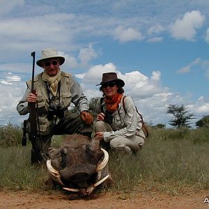 Hunting Warthog in Namibia