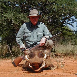 Hunting Warthog in Namibia