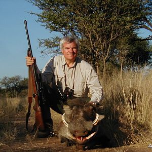 Hunting Warthog in Namibia