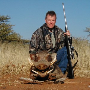 Hunting Warthog in Namibia