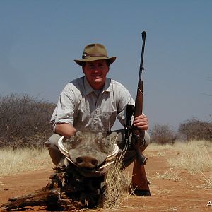 Hunting Warthog in Namibia