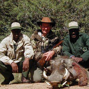 Hunting Warthog in Namibia