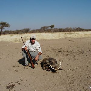 Hunting Warthog in Namibia