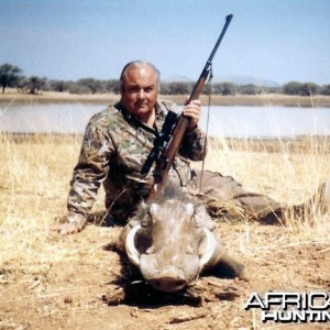 Hunting Warthog in Namibia