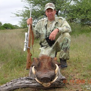 Hunting Warthog in Namibia