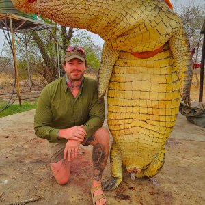 Crocodile Hunt Caprivi Namibia