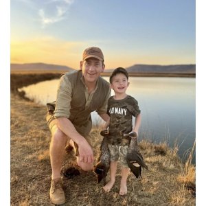 Father-Son-Safari bird shooting South Africa