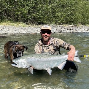 Fishing Chinook Salmon