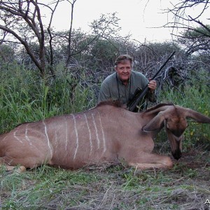 Hunting Greater Kudu Female in Namibia