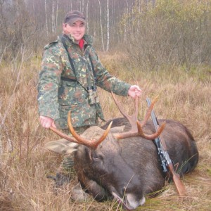 Hunting European Moose, Latvia 2008