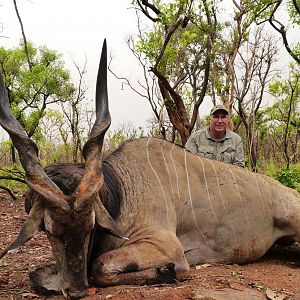 48 inch Lord Derby Eland hunted in CAR