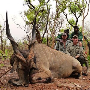 Lord Derby Eland hunted in CAR