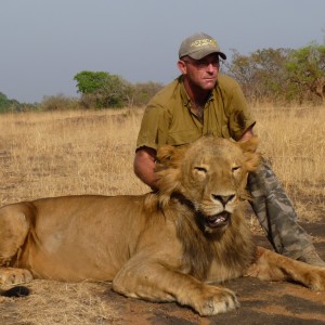 Superb Lion hunted in CAR