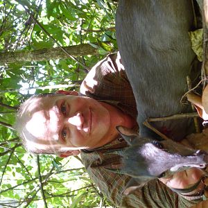 Hunting Blue Duiker in Central African Republic