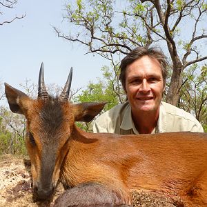 Hunting red Flanked Duiker in CAR