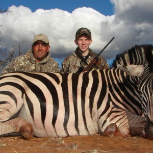 Hunting Burchell Zebra with Wintershoek Johnny Vivier Safaris in SA