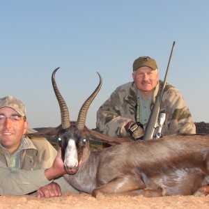 Hunting Black Springbuck with Wintershoek Johnny Vivier Safaris in SA