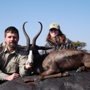 Hunting Black Springbuck with Wintershoek Johnny Vivier Safaris in SA