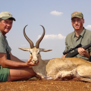 Hunting Springbuck with Wintershoek Johnny Vivier Safaris in SA